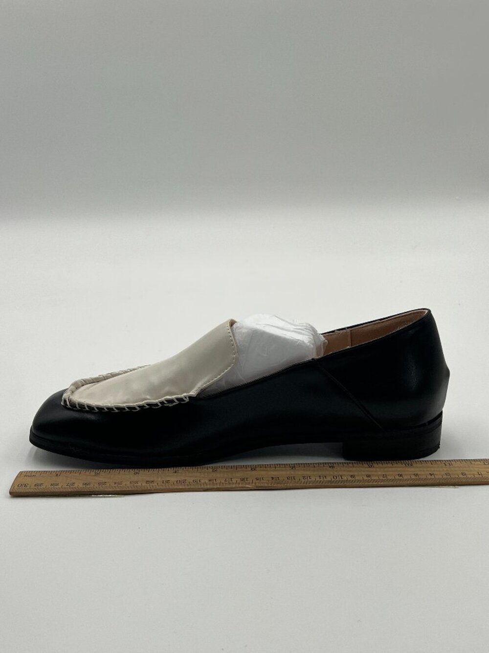 White Stylish Square Toe Slip On Comfortable Loafers Comfy Low Heel Trendy Shoes